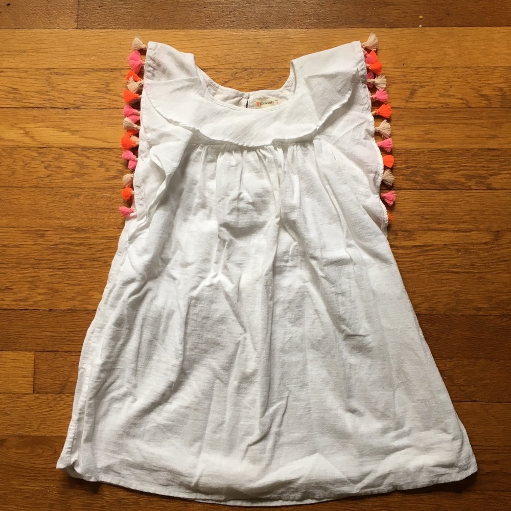 EUC Crewcuts Gauzy White Cotton Dress (size 6)